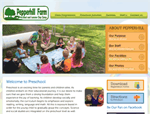Tablet Screenshot of pepperhillpreschool.com